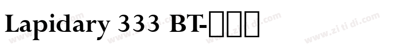 Lapidary 333 BT字体转换